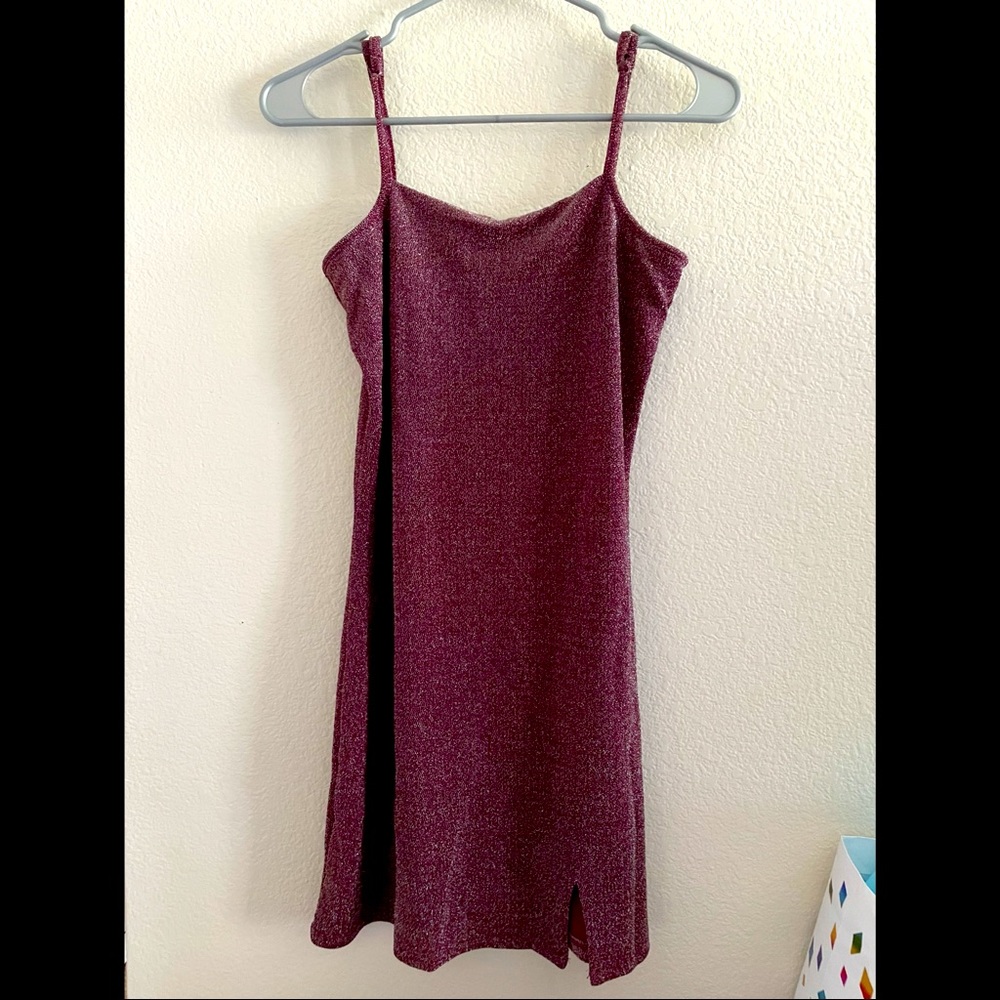 🌸3/$25🌸 Maroon Glitter Mini Dress